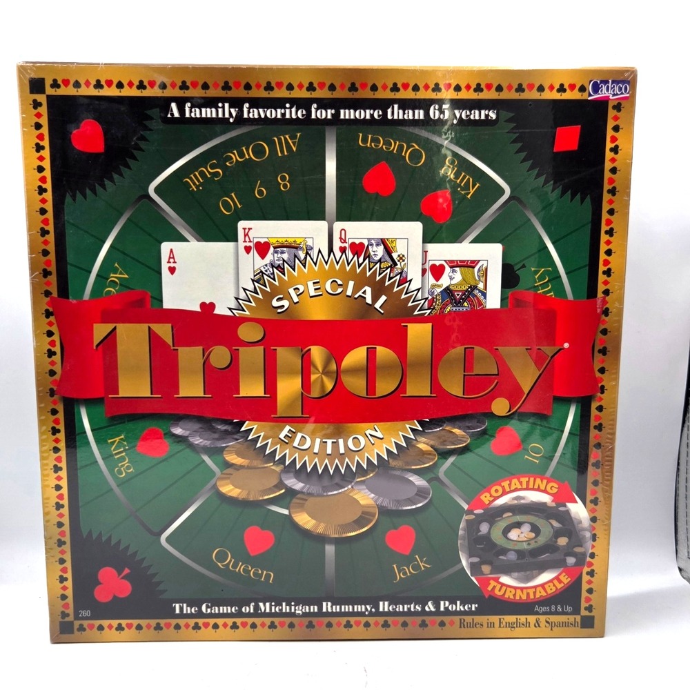 Tripoley Special Edition- Rotating Turntable Board Game 2000- Brand New Sealed